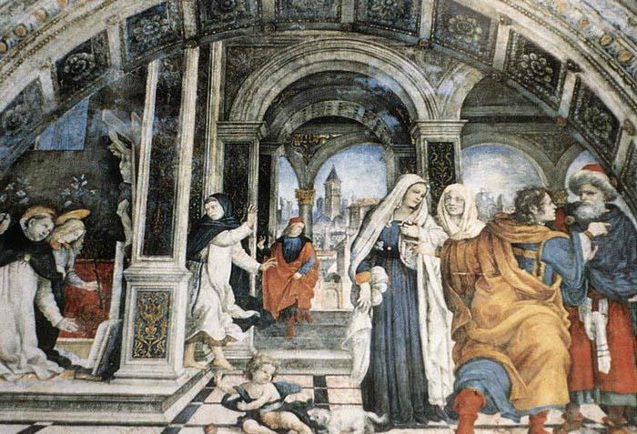 Filippino Lippi Scene from the Life of St Thomas Aquinas oil painting image